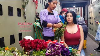 PAULINA  Old School Market Limpia Feria Libre Cuenca Spiritual Cleansing ASMR [upl. by Annaul]