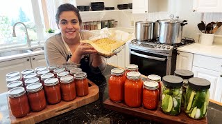 A Marathon Day In the Kitchen Preserving the Harvest Roasted Tomato Soup and Marinara Sauce [upl. by Brynne596]