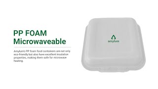 Amylum’s EcoFriendly PP Foam Containers Microwave Safety [upl. by Dolli]