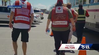 As Milton approaches American Red Cross volunteers from Alabama continue helping with Helene rec [upl. by Reema67]