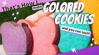 How to Make SUGAR COOKIES with COLORED DOUGH LEMON FLAVORED SUGAR COOKIES brightly colored cookies [upl. by Eiznek]