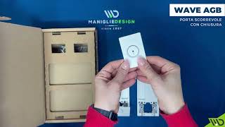 Maniglia Wave Agb per Porta a Scorrevole con Chiusura Unboxing  Manigliedesigncom [upl. by Eiuqram]