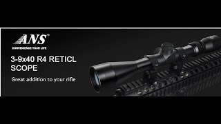 39x40 Rifle Scope Crosshair Optics R4 Reticle Air Sniper Hunting Scope [upl. by Nerw145]