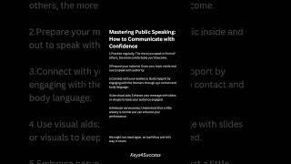 Mastering Public Speaking How to Communicate with Confidence [upl. by Wynnie583]