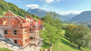 Rohbau der SunleitnResidenz👷‍♂️Meilenstein zur Traumimmobilie im Salzkammergut in Österreich [upl. by Hazel]