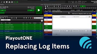 PlayoutONE Removing or Replacing Items In The Log [upl. by Eleets400]