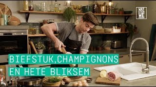 24Kitchen  Wat Eten We Vandaag Afl 16 Hugo’s biefstuk met gebakken champignons en hete bliksem [upl. by Eilrac]