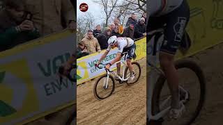 Mathieu Van der Poel Up amp Down Dune Cyclo cross Koksijde 2024 cyclocross [upl. by Fiorenze]