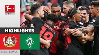 Wirtz Hattrick amp Bundesliga Champions 2024  Bayer 04 Leverkusen  SV Werder Bremen 50  Highlights [upl. by Sonia]