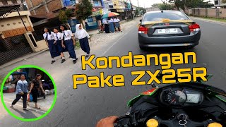 JADI PUSAT PERHATIAN WARGA ‼️ Pergi Ke Kondangan Naik Kawasaki ZX25R Knalpot Arrow Underbelly [upl. by Turtle]