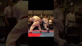 Best throw in wkf Karate kumite 😱🤯 karate kumite wkf viral martialarts mma [upl. by Orna635]