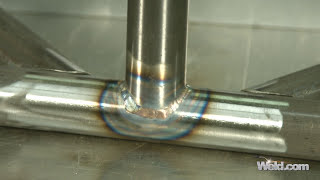 Welding 4130 Chrome Moly with Stainless Steel Filler Super Missile Weld [upl. by Peppel]