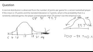 Use the empirical rule for normal distributions to estimate probability [upl. by Lleon158]