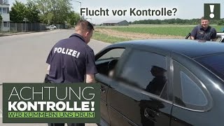 VERDÄCHTIGE Aktion 🤔 TUNERKarre dreht vor Kontrolle um  Kabel Eins  Achtung Kontrolle [upl. by Kenwee]