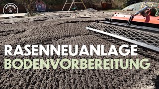 Rasenneuanlage  Bodenvorbereitung [upl. by Ainslie]