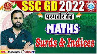 Surds amp Indices  घातांक और करणी  SSC GD Maths 14  SSC GD Exam 2022  Maths By Deepak Sir [upl. by Tildie]