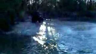 Honda rancher 4x4 in water hole [upl. by Newra767]