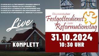 31 10 2024  ökumenischer Gottesdienst zum Reformationstag aus Westoverledingen [upl. by Gereron]