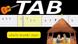 🎸 Wśród nocnej ciszy  melodia TAB gitara 🎵 TABY I NUTY W OPISIE 🎼 [upl. by Phebe]