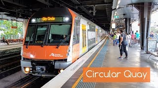 Sydney Trains Vlog 1515 Circular Quay With a Variety of Trains [upl. by Drummond]