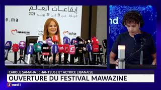 Carole Samaha en ouverture du Festival Mawazine [upl. by Aivataj56]