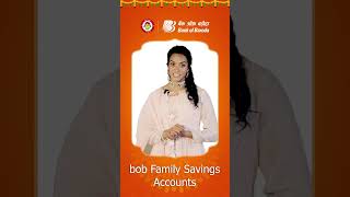 Bank of Baroda  bob Family Savings Account  PV Sindhu [upl. by Maloney]