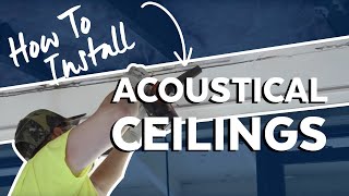 How to Install Acoustical Ceilings  Armstrong Ceiling Solutions [upl. by Alyhs]