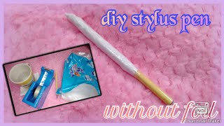 how to make diy stylus pen without foil  charm Nicole vlog [upl. by Moody]