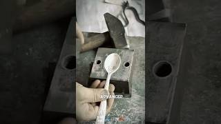 Aluminum spoon molding tool Satisfying jobs and machinery in the world satisfying shorts [upl. by Akirdnuhs959]