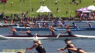 Waka ama TPOTI Regionals 2018 Master women 1000 mtr race [upl. by Eocsor]