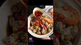 Shrimp and Babylon Snails  A Delicious Combination 🍤🐚 seafood shrimp recipes recipe cooking [upl. by Ahseenal]