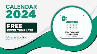 Free Customizable amp PrintFriendly 2024 Excel Calendar [upl. by Sil]