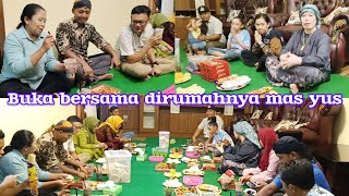 Tim bu nur wong jowo  diundang buka bersama dirumahnya mas yus kuliner food viral [upl. by Zakaria]