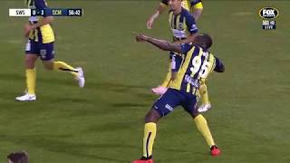 OFFICIAL Usain Bolts First Ever Goals  Central Coast Mariners 12102018 [upl. by Iatnohs]