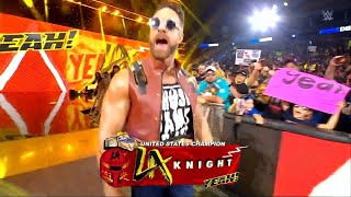 LA Knight New Theme Song Entrance  WWE SmackDown August 09 2024 [upl. by Anwahsiek]