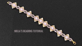 Beginner Beading Bracelet 💎 beading beadingbracelet beadingtutorial diy tutorial [upl. by Rosenblum]