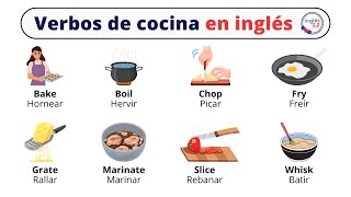 Verbos de cocina en inglés y español [upl. by Ymia755]