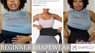 Best Beginner Shapewear Review  Shapellx NeoSweat Abdominal Binder Lower Waist Support Belt [upl. by Li]