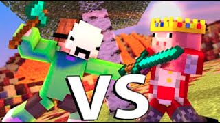 Dream VS Technoblade Minecraft FIGHT Animation [upl. by Byram]