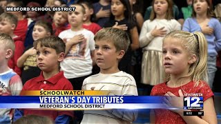 Medford School District conducts Veterans Day tributes [upl. by Azpurua]