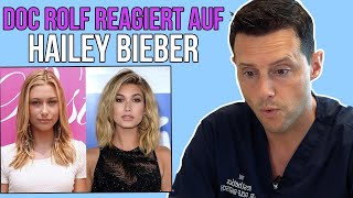 HAILEY BIEBER und ihre SCHÖNHEITS OPs  docrolf reacts [upl. by Mulac]