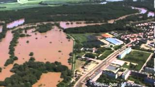 Hochwasser  Dessau von oben  RAN1 [upl. by Euqnom638]