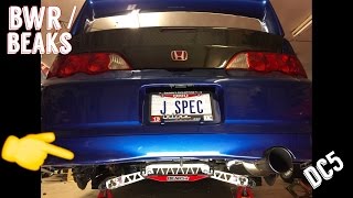 DC5  RSX install LCA  Tie Bar Subframe Brace BWRBeaks bar [upl. by Malissia]