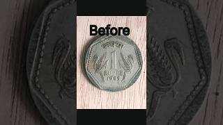 how to clean coinBeforeampAftershortvideo [upl. by Caryn225]