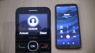 Incoming call amp Outgoing call at the Same Time Alcatel 2008GHonor 9s [upl. by Hallie707]