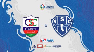 AO VIVO  Cametá x Paysandu  3º Lugar Parazão Banpará 2023 [upl. by Siclari]