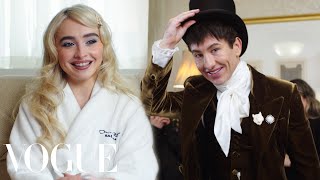 Sabrina Carpenter amp Barry Keoghan Get Ready for the Met Gala  Last Looks  Vogue [upl. by Casady]