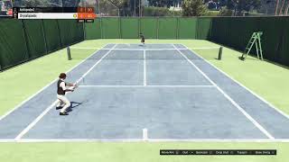 Alex vs Kosko Tennis GTA [upl. by Ecinereb168]