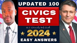 US Citizenship Test 2024 Questions and Answers 100 Civics History Government Ciudadania Americana [upl. by Schlenger]