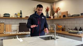 Can I Have an Undermount Sink and Drainer Grooves with a Compact Laminate Worktop [upl. by Gilberto]